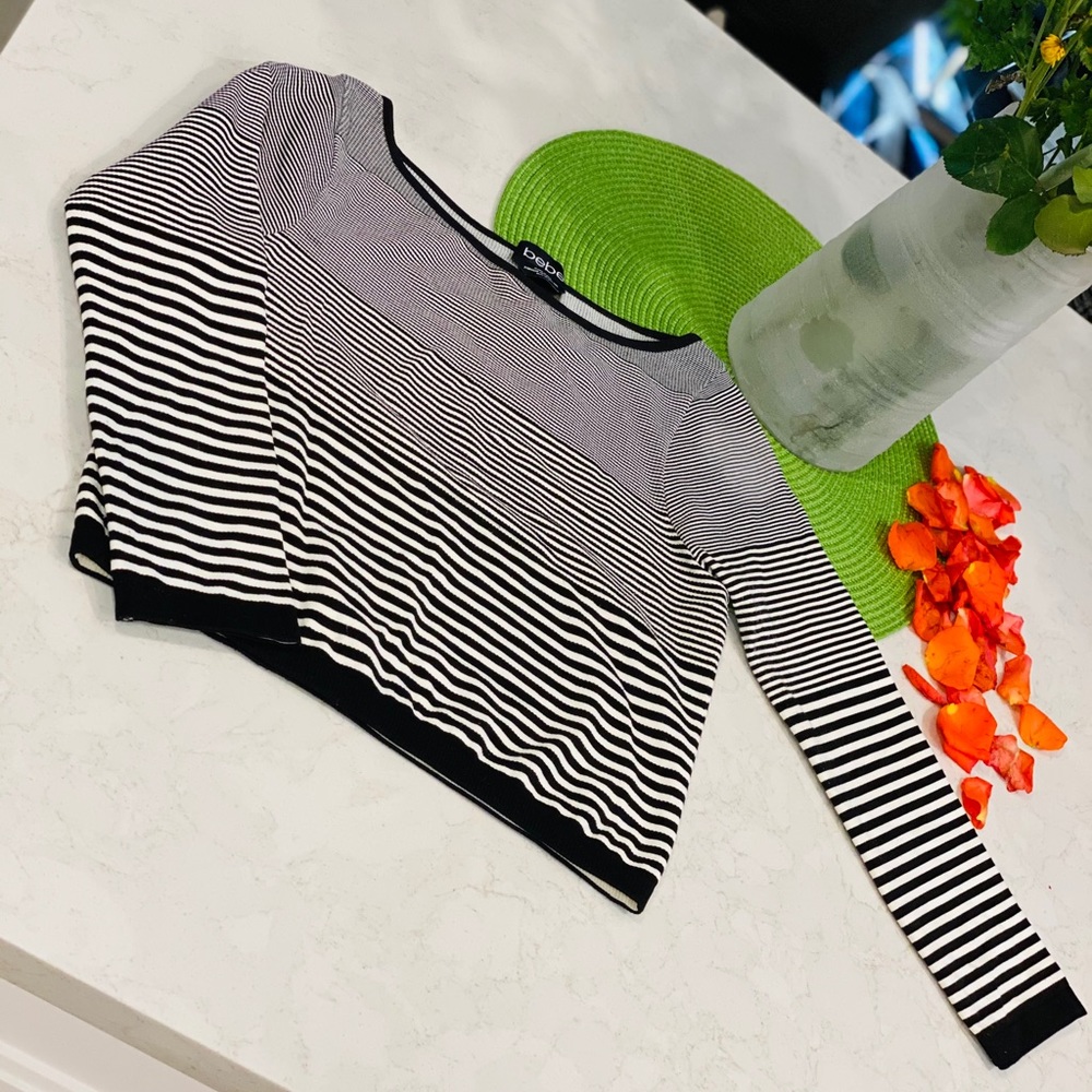 Bebe🥀🖤 long sleeve crop top‼️